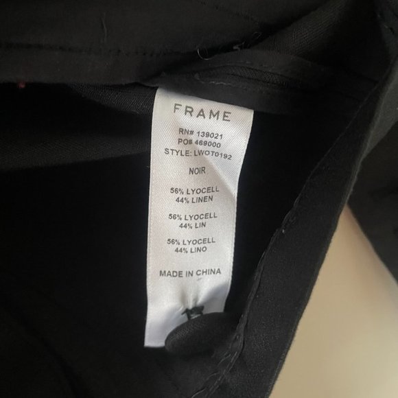 Frame | Black Single Button Pleat Blazer - Size 4 NWT - Picture 10 of 15